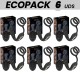 ECOPACKS 6 UDS IBIZA WIGGLE PLUG ANAL ROTADOR CONTROL REMOTO CON VIBRO PERINEO Y ANILLAS POTENCIADORAS DE PENE