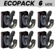 ECOPACKS 6 UDS IBIZA ROSE VIBRADOR EFECTO OSCILANTE Y ESTIMULADOR CLaTORIS