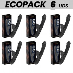 ECOPACKS 6 UDS IBIZA VIBRADOR Y ESTIMULADOR DE CLaTORIS CON EFECTO MORDEDOR Y ROTACIaN