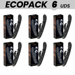 ECOPACKS 6 UDS IBIZA POTENTE VIBRADOR RABBIT CON PERLA ROLLING MASAJEADORA