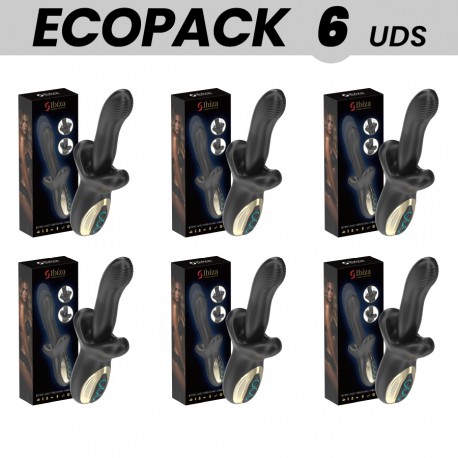 ECOPACKS 6 UDS IBIZA POTENTE VIBRADOR EFECTO THRUSTING Y BITING