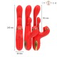 INTENSE KATY ESTIMULADOR CLaTORIS MULTIFUNCIaN 4 CABEZALES INTERCAMBIABLES ROJO