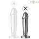 INTENSE PLUG ANAL 10 VIBRACIONES METAL EN FORMA DE DILDO CON CONTROL REMOTO S