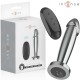 INTENSE PLUG ANAL 10 VIBRACIONES METAL EN FORMA DE DILDO CON CONTROL REMOTO M