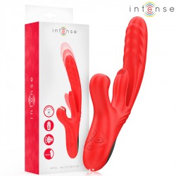 INTENSE KAROL VIBRADOR MULTIFUNCIaN EMPUJE ESTIMULACIaN ONDAS ESTIMULADORAS ROJO