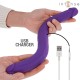 INTENSE GUNTER DILDO DOBLE VIBRADOR 40 CM MORADO CONTROL REMOTO
