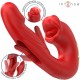 INTENSE NATHY VIBRADOR DOBLE CON BOCA ESTIMULADORA MULTIFUNCIaN ROJO