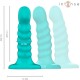 INTENSE BUFFY VIBRADOR TALLA S DISEaO EN ESPIRAL 10 VIBRACIONES AZUL CONTROL REMOTO