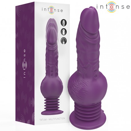 INTENSE TATUM VIBRADOR MULTIFUNCIaN CON VIBRACIaN UP AND DOWN 24 CM MORADO