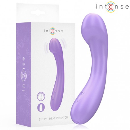 INTENSE BECKY VIBRADOR 19 CM CALENTABLE 7 VIBRACIONES MORADO