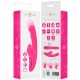 INTENSE EMI VIBRADOR 135 CM MULTIFUNCIaN 3 EN 1 10 VIBRACIONES ROSA