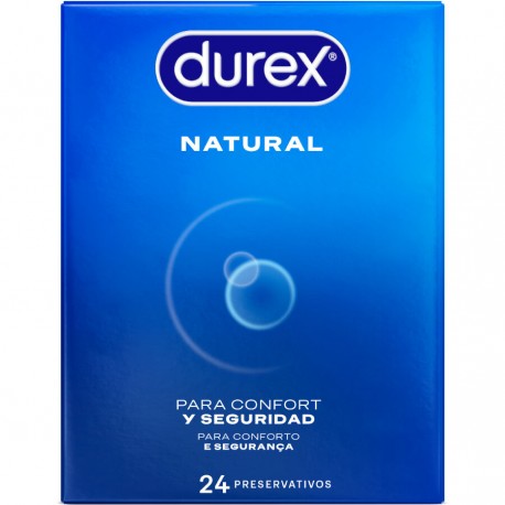 DUREX PRESERVATIVOS NATURAL 24 UNIDADES