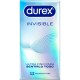 DUREX INVISIBLE EXTRA FINO 12 UNIDADES