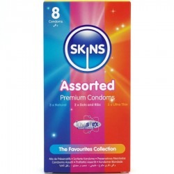 SKINS SURTIDO PRESERVATIVOS PREMIUM PACK 8