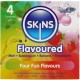 SKINS MULTI SABORES PRESERVATIVOS PREMIUM PACK 4