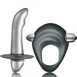 CLIMAXIMUM - ENTICE KIT ANILLO PARA PENE + VIBRADOR PRÃSTATA PRINCIPIANTES