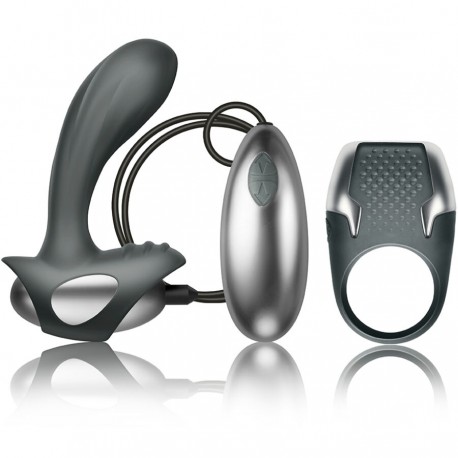 CLIMAXIMUM EXCITE KIT ANILLO PARA PENE MASAJEADOR PRaSTATA CON CABLE