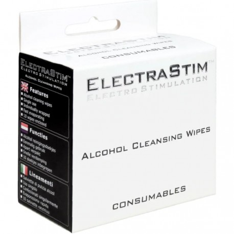 ELECTRASTIM TOALLITAS HIGIaNICAS CON ALCOHOL 10 UNIDADES