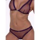 PASSION BELISSANA SET SUJETADOR TANGA VIOLETA L XL