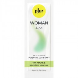 PJUR WOMAN ALOE LUBRICANTE BASE AGUA 2 ML