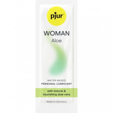 PJUR WOMAN ALOE LUBRICANTE BASE AGUA 2 ML