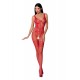 PASSION WOMAN BS069 BODYSTOCKING BLANCO TALLA UNICA