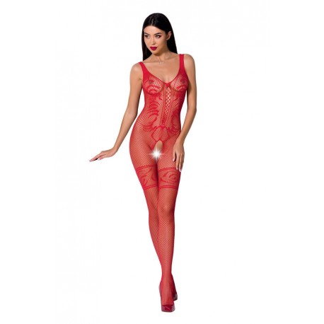 PASSION WOMAN BS069 BODYSTOCKING BLANCO TALLA UNICA
