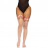 LEG AVENUE LIGUERO ALTO DE CUERO VEGANO TALLA aNICA ROJO