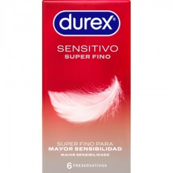 DUREX SENSITIVO SaPER FINO 6 UNIDADES