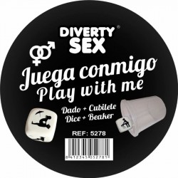 DIABLO PICANTE DADO DURO BLANCO POSTURAS HETERO CON CUBILETE
