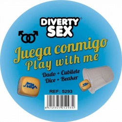 DIABLO PICANTE DADO DURO DORADO POSTURAS CHICOS CON CUBILETE