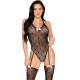 LEG AVENUE 89360 BODY CON LIGUERO Y ESPALDA ABIERTA NEGRO TALLA aNICA