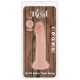 GET REAL DILDO DELUXE DONG GRUESO DE DOBLE DENSIDAD TPE 13 CM