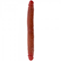 GET REAL DILDO DOBLE DONG DE SILICONA CARAMELO 35 CM
