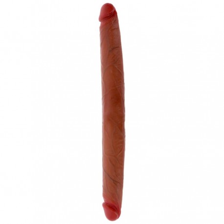 GET REAL DILDO DOBLE DONG DE SILICONA CARAMELO 40 CM