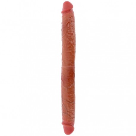 GET REAL DILDO DOBLE DONG DE SILICONA CARAMELO 46 CM