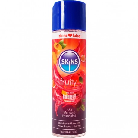 SKINS FRUITY LUBRICANTE BASE DE AGUA MANGO FRUTA PASIaN 130 ML