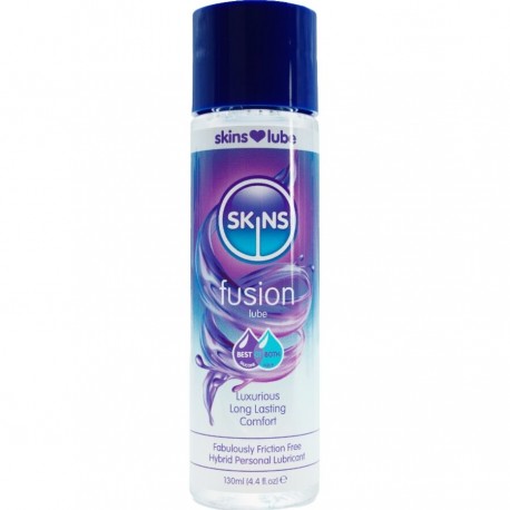 SKINS FUSION LUBRICANTE HaBRIDO BASE DE AGUA SILICONA 130 ML