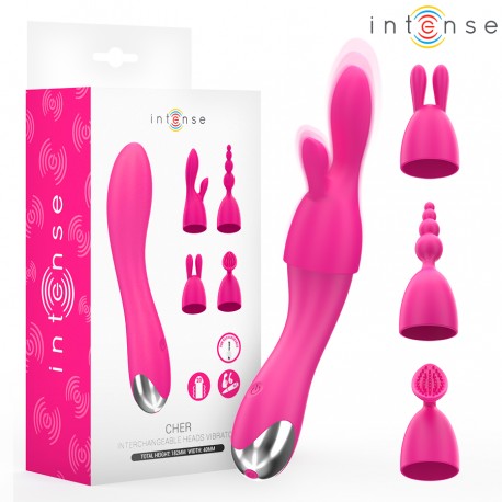 INTENSE CHER VIBRADOR 20 PATRONES CON CABEZALES INTERCAMBIABLES