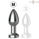 INTENSE PLUG ANAL DE METAL VIBRADOR CON LUCES LED Y CONTROL REMOTO TALLA M
