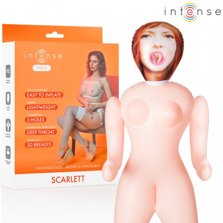 INTENSE DOLLS SCARLETT MUaECA HINCHABLE CON TRES ORIFICIOS