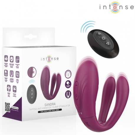 INTENSE SANDRA VIBRADOR ESTIMULADOR DE PINZAS CON GOLPETEO CONTROL REMOTO