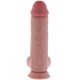 GET REAL PENE REALaSTICO DELUXE CON TESTaCULOS EXTRA GRUESO 25 CM