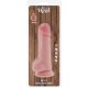 GET REAL PENE REALaSTICO DELUXE CON TESTaCULOS EXTRA GRUESO 28 CM