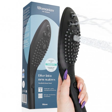 WOMANIZER WAVE CABEZAL DE DUCHA ESTIMULADOR DE CLITORaS NEGRO