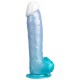 SILEXD ANGEL DILDO FANTASY SILICONA LIQUIDA TERMOREACTIVO AZUL CELESTE 203 CM