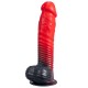 SILEXD DEVIL DILDO FANTASY SILICONA LIQUIDA TERMOREACTIVO ROJO NEGRO 203 CM