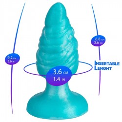 SILEXD MELTY PLUG ANAL FANTASY SILICONA LIQUIDA TERMOREACTIVO AZUL CELESTE 92 CM