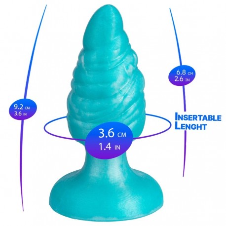 SILEXD MELTY PLUG ANAL FANTASY SILICONA LIQUIDA TERMOREACTIVO AZUL CELESTE 92 CM