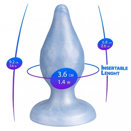 SILEXD DIAMOND PLUG ANAL FANTASY SILICONA LIQUIDA TERMOREACTIVO AZUL PERLA 92 CM